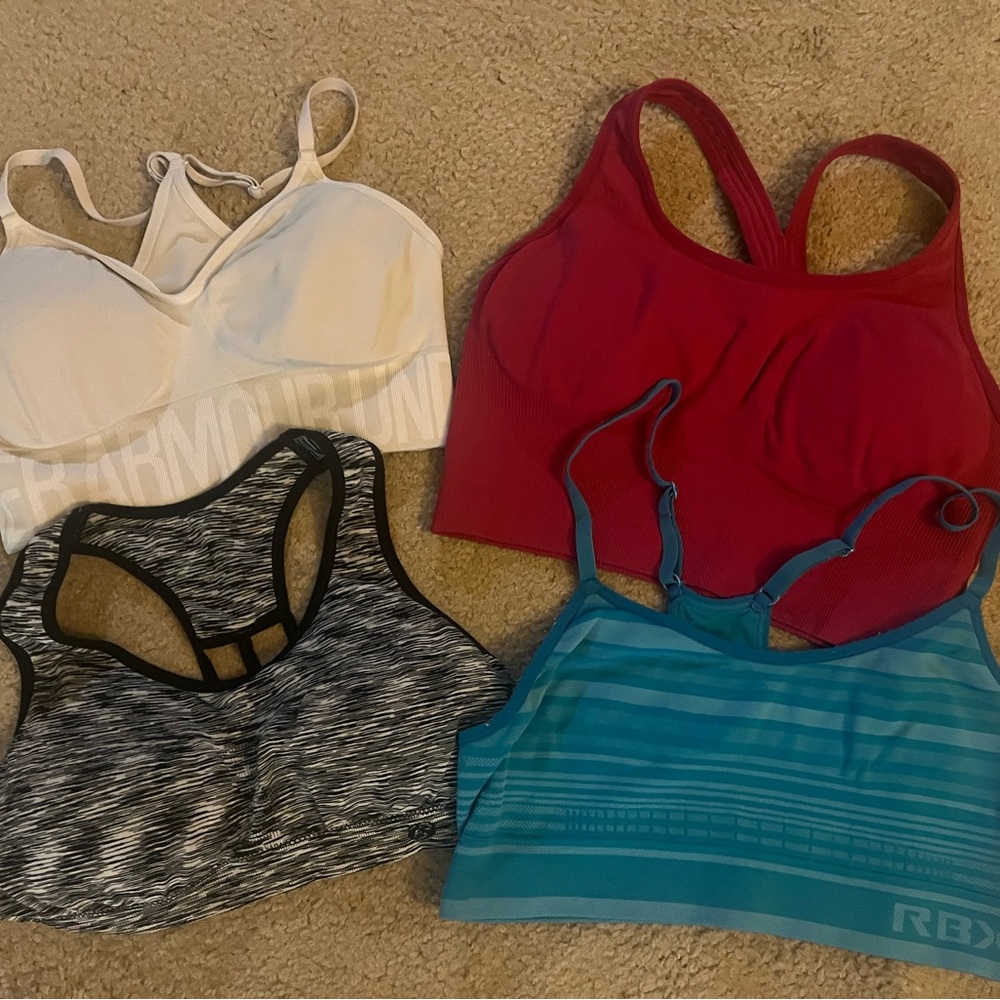 Various sports bras
